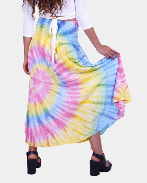 Pastel Tie Dye Long Skirt - Image 10