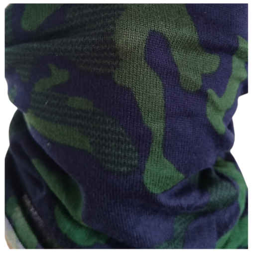 SKA Camo Green Blue Mask Neckwarmer - Image 3