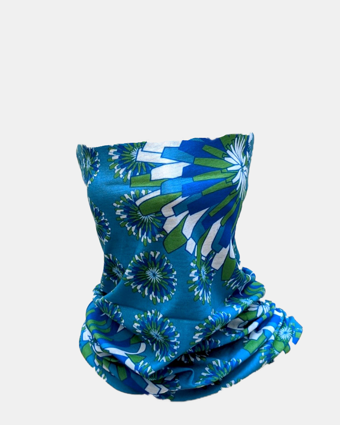 SKA Mask Neckwarmer- Flower Print Blue - SKA Clothing