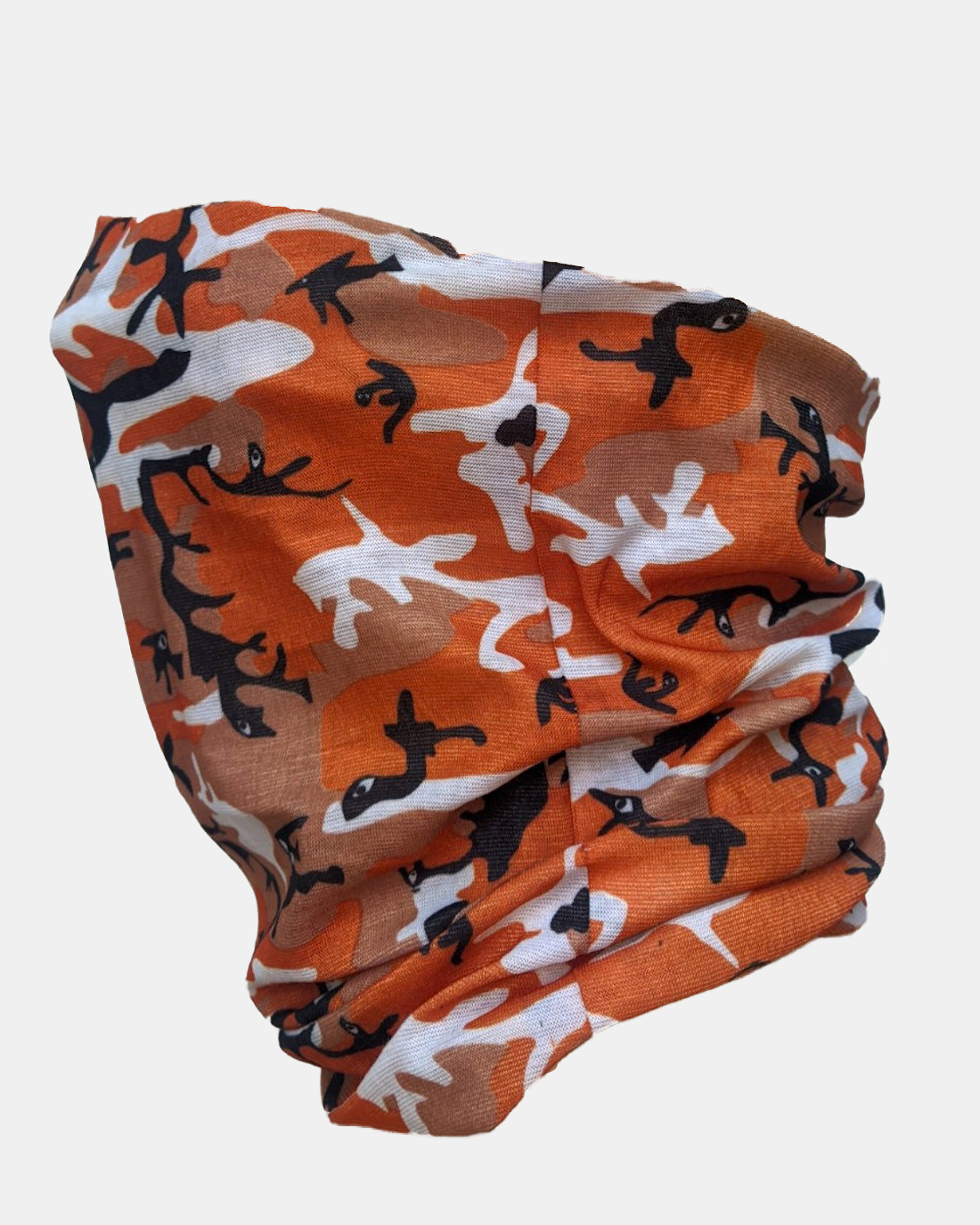 SKA Eyes Camo Mask Neckwarmer- Orange & Brown