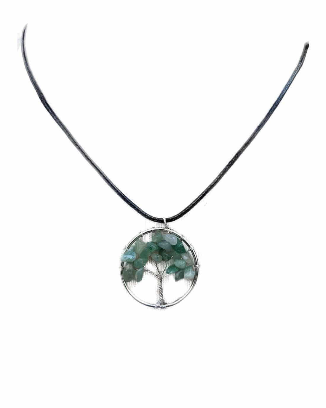 SKA Gemstones Necklaces- Aventurine Tree of Life