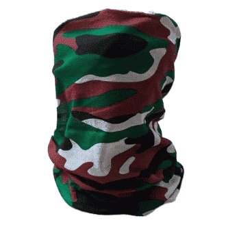 SKA Camo Tube Face Mask- Green Brown