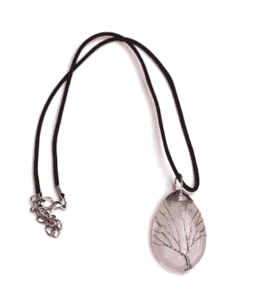 Gemstones Necklaces- Stones Tree of Life Wire Wrap Pendants