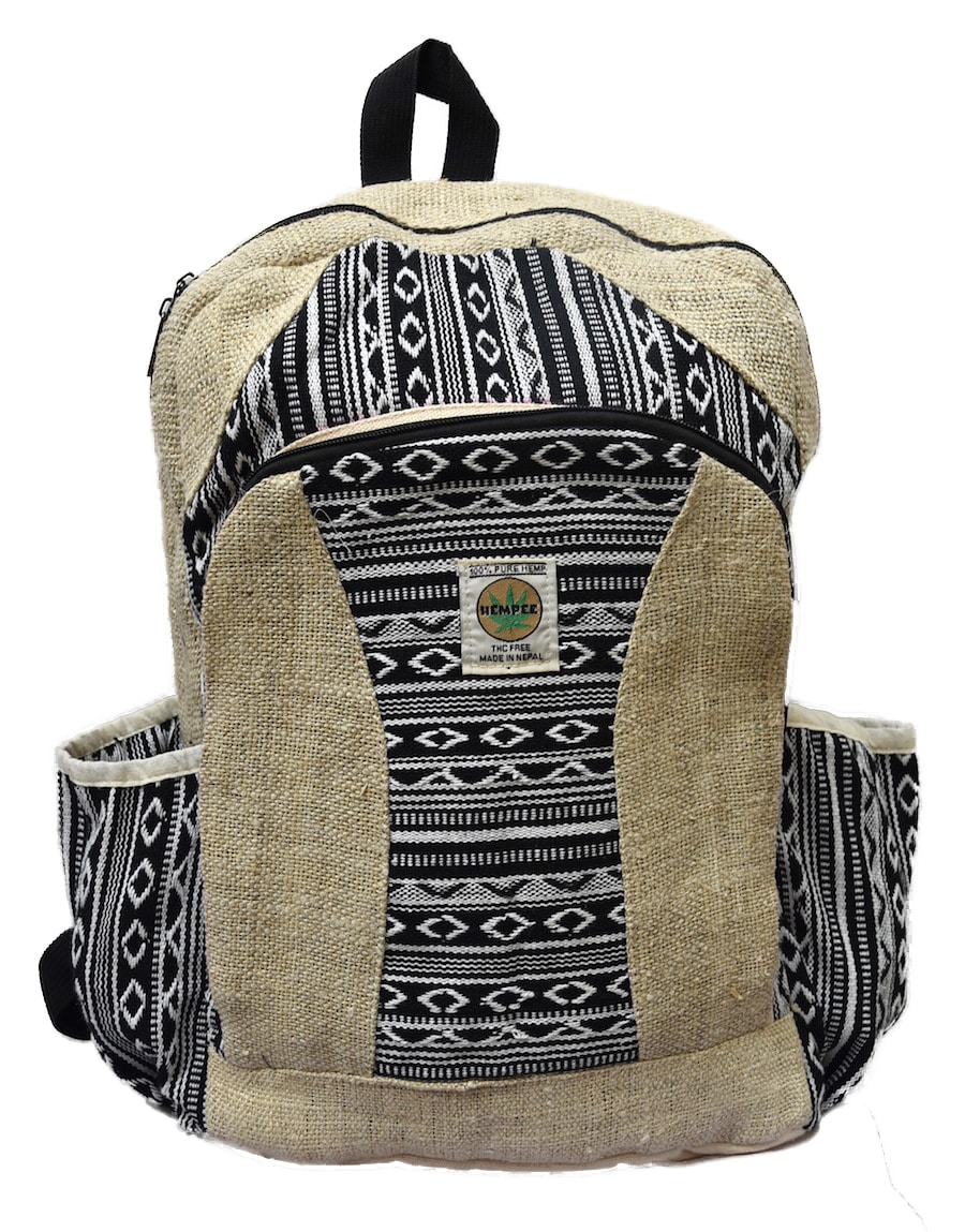 100% Pure Handmade Gheri Hemp Eco-Friendly Backpacks