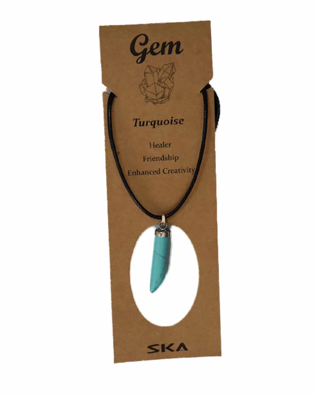 SKA Tusk Gemstones Necklaces