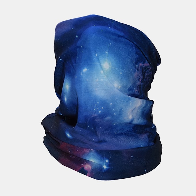 SKA Mask Neckwarmer- Blue Stars Galaxy