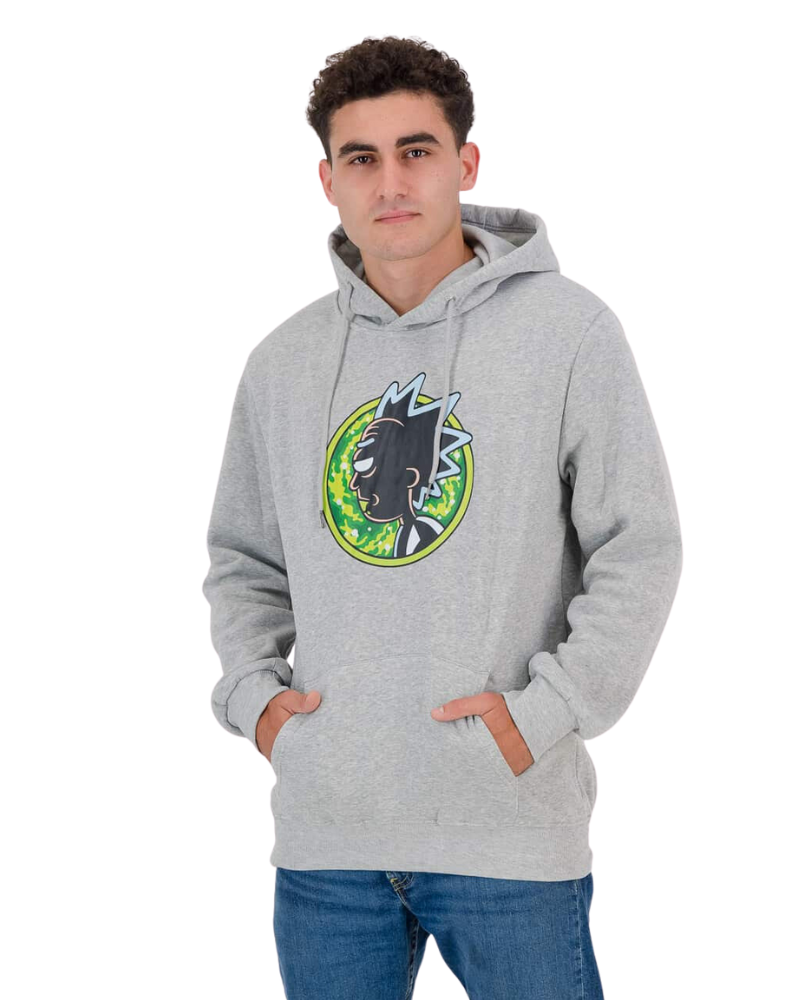 SKA Rick and Morty Shadow Head Print Hoodies- Grey - SKA Clothing