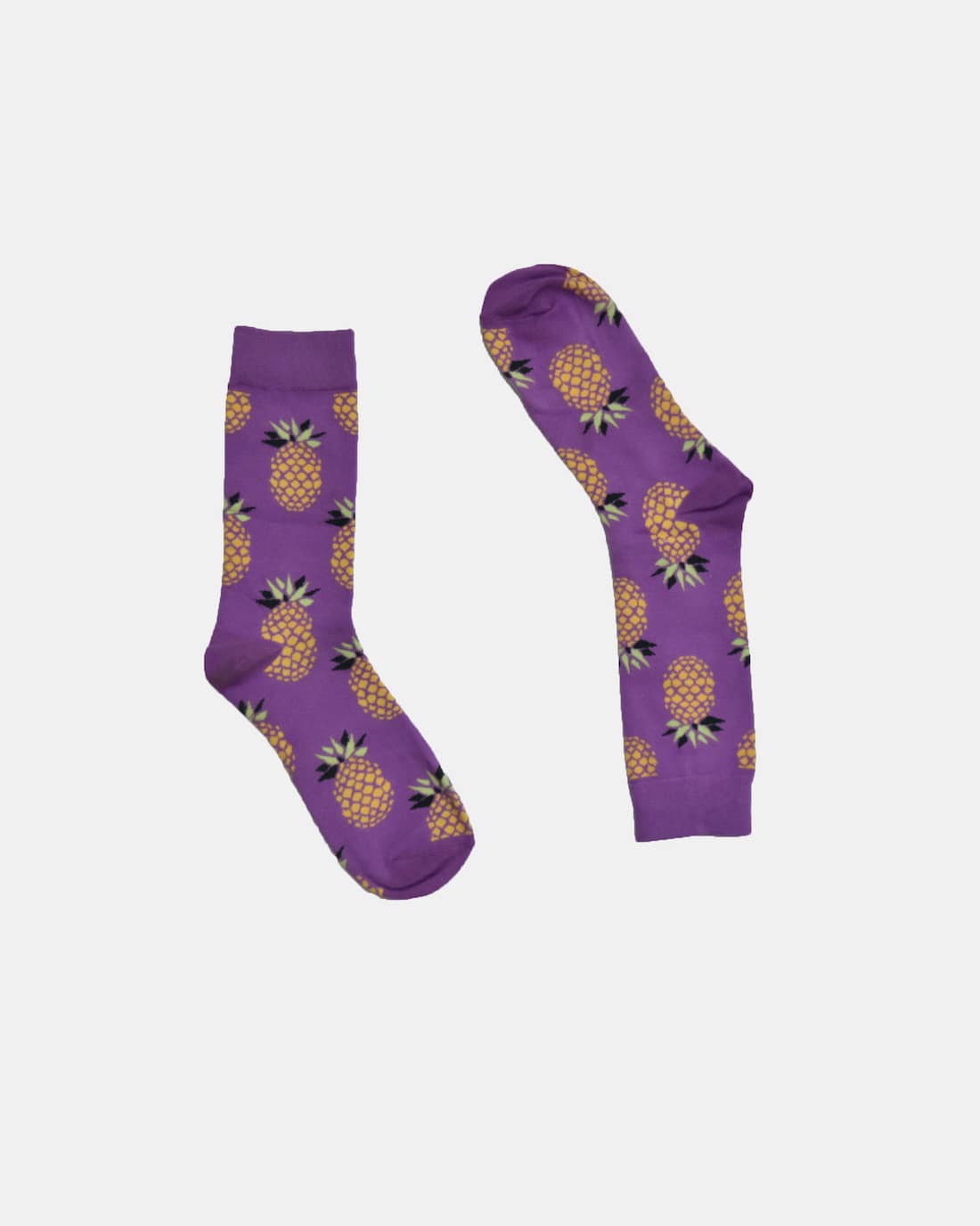 SKA Pineapple Fashion Socks Purple – Size 41-46