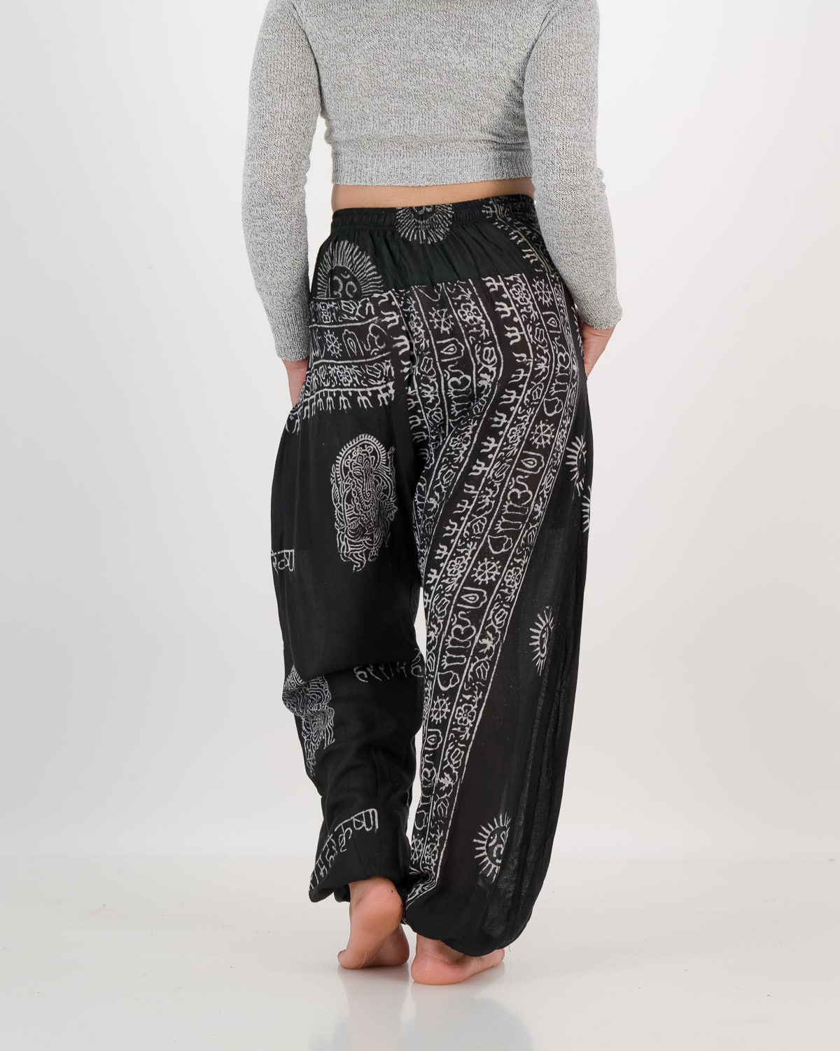 SKA Thin Om  Drawstrings Harem Pants