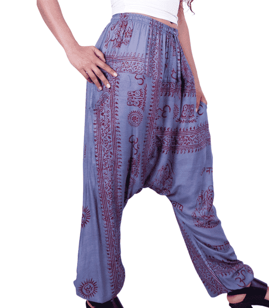 purple harem jumpsuit