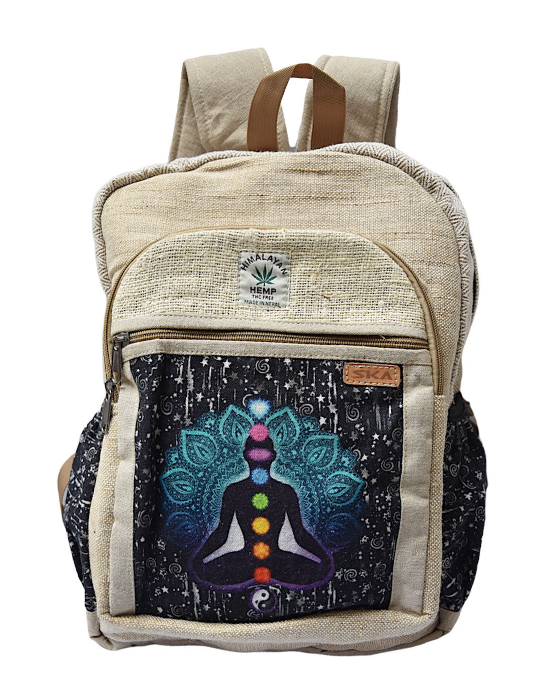 SKA 100% Pure Handmade Gheri Hemp Eco-Friendly Mandala Chakra Backpacks