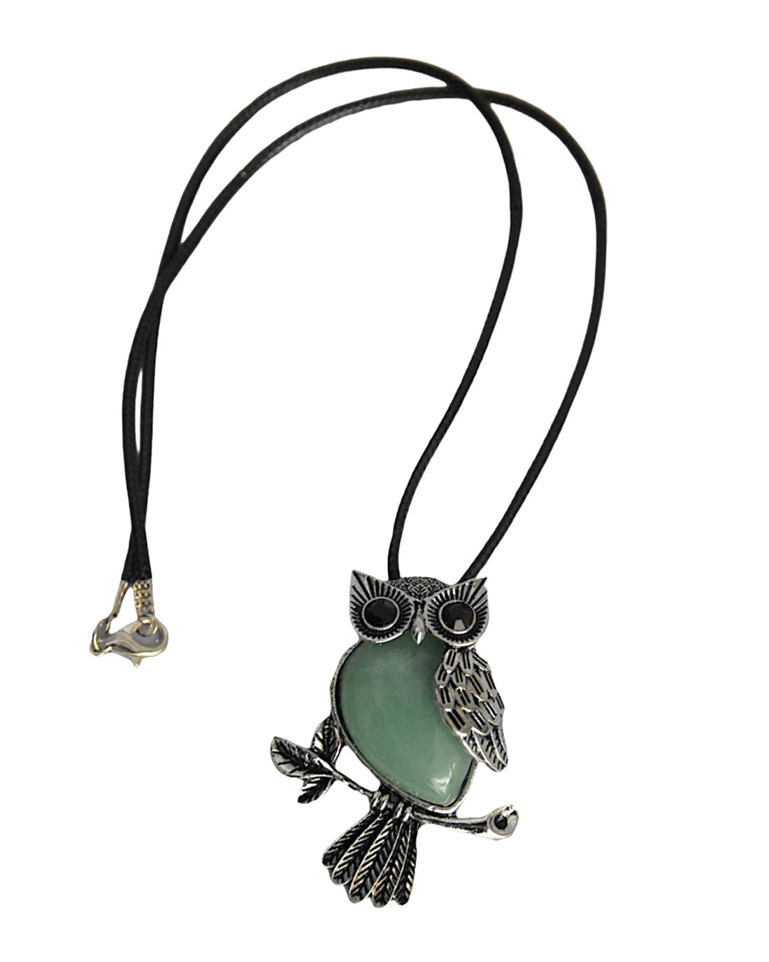 SKA Owl Pendant Gemstone Necklace