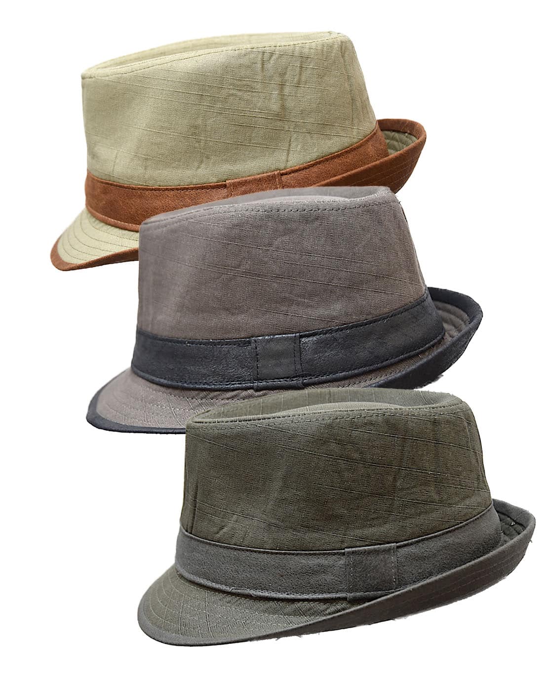 SKA Plain Fedoras Hats for Kids Combo 1 - Set of Three