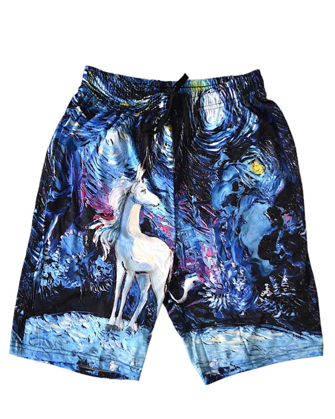 SKA Unicorn Starry Night Board Shorts- Blue