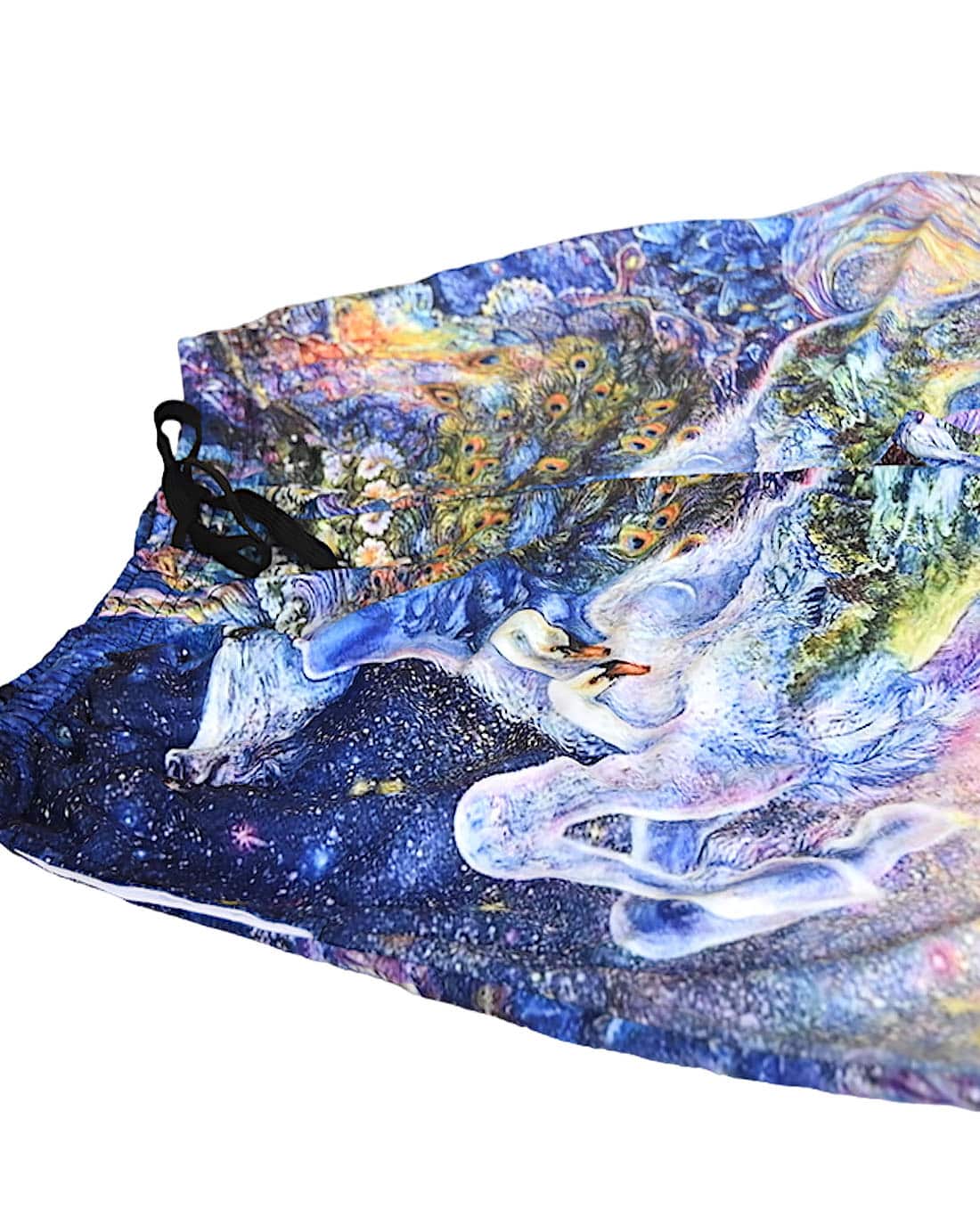 SKA Fairy Woman Unicorn Starry Night Board Shorts- Blue