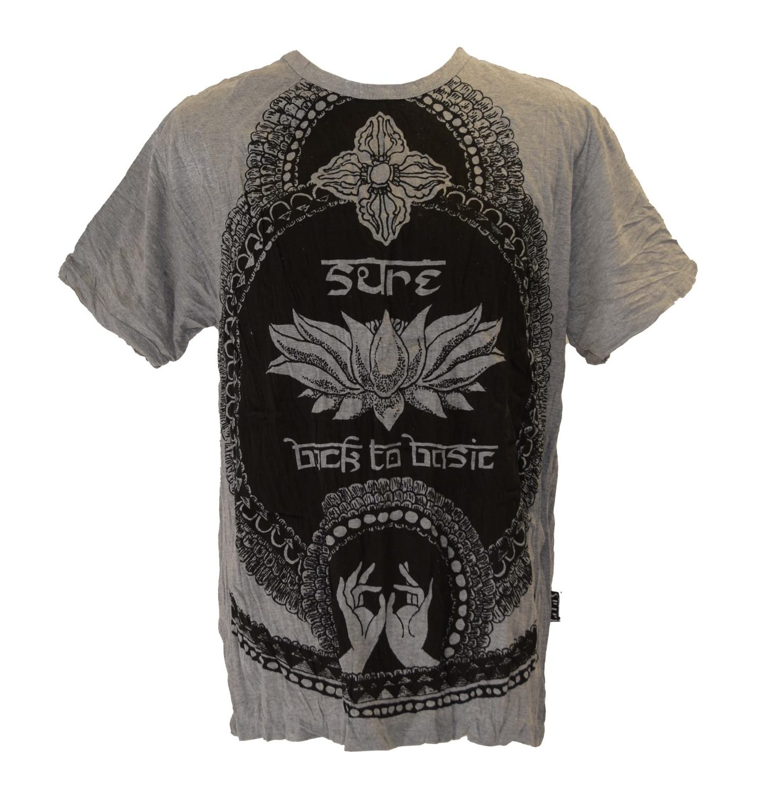 SKA Sure Lotus Design Short-Sleeve Cotton Tops - Image 3