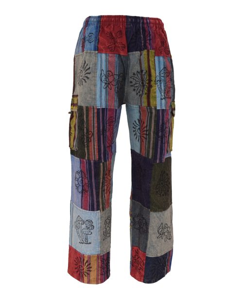 SKA Nepalese Patchwork hand painted Cotton Pants - Image 6