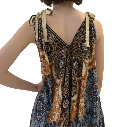 SKA VV Tie Shoulder Mandala Umbrella Jumpsuit - Image 4