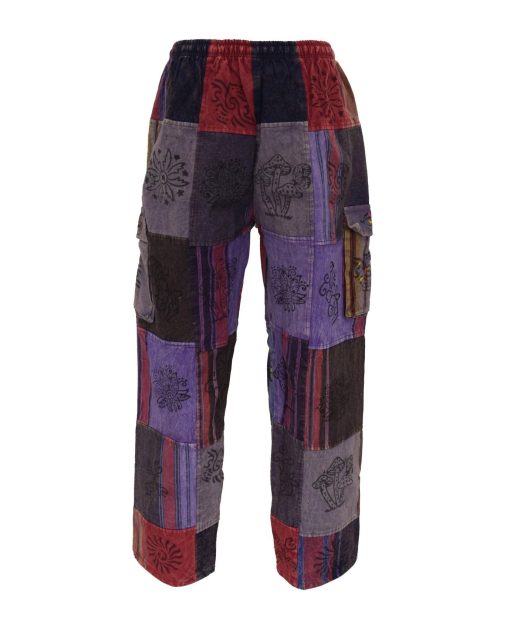 SKA Nepalese Patchwork hand painted Cotton Pants - Image 4