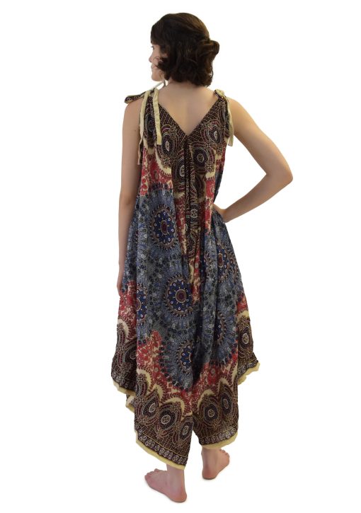 SKA VV Tie Shoulder Mandala Umbrella Jumpsuit - Image 6