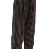 SKA Nepalese Vertical Striped PE Pants Trousers- Brown