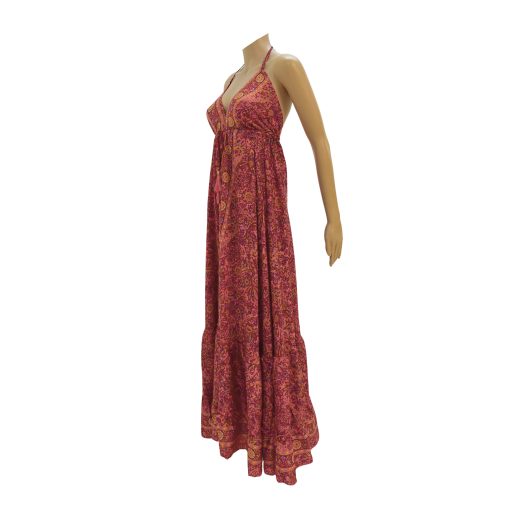 SKA Boho Flamingo Gypsy Dress – Pink - Image 3