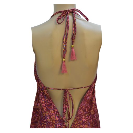 SKA Boho Flamingo Gypsy Dress – Pink - Image 6