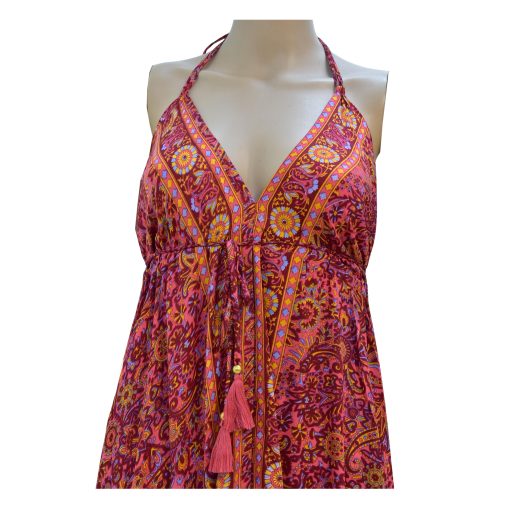 SKA Boho Flamingo Gypsy Dress – Pink - Image 5