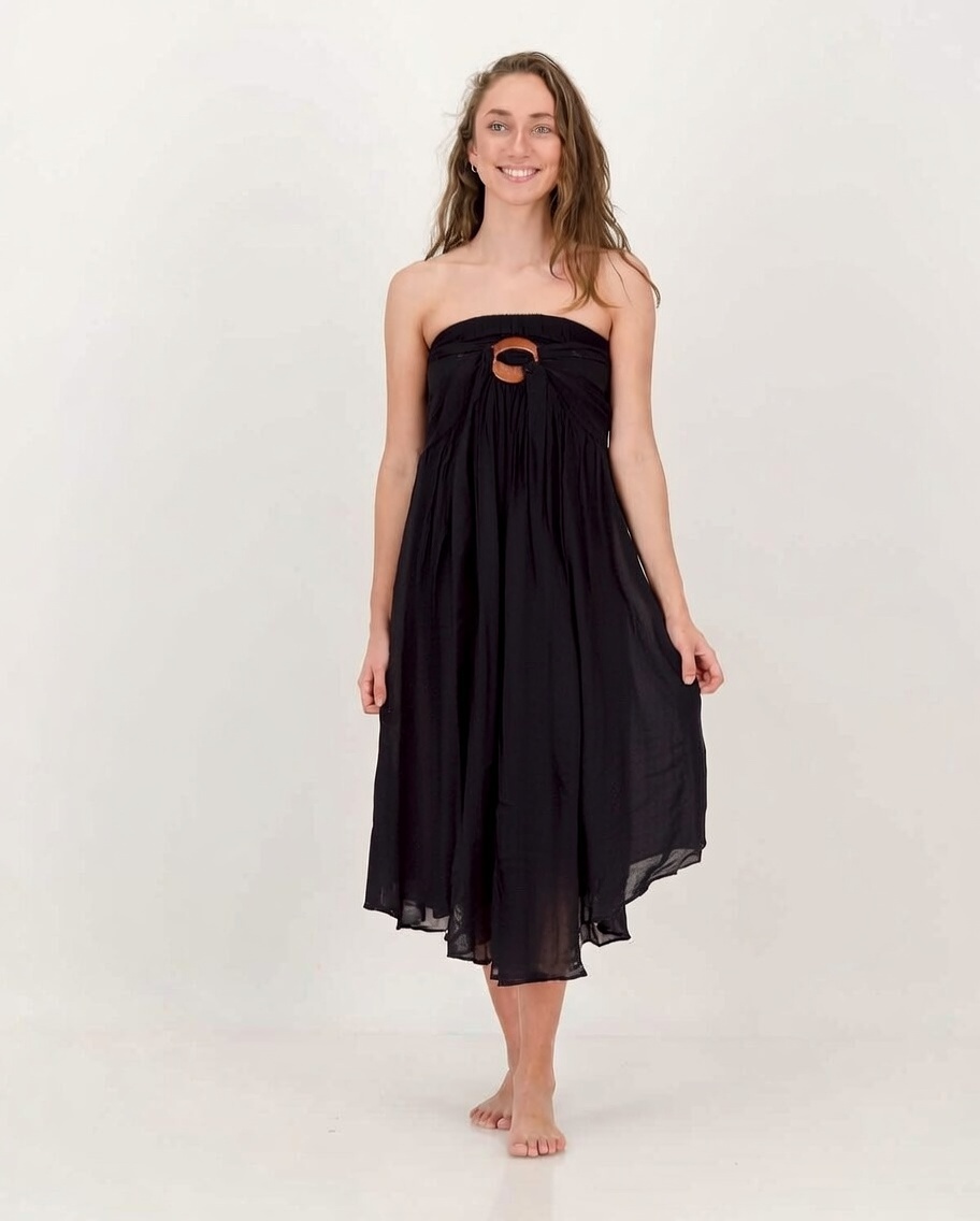 SKA Gypsy Light Smocked Waist Coco Belt Skirt / Dress