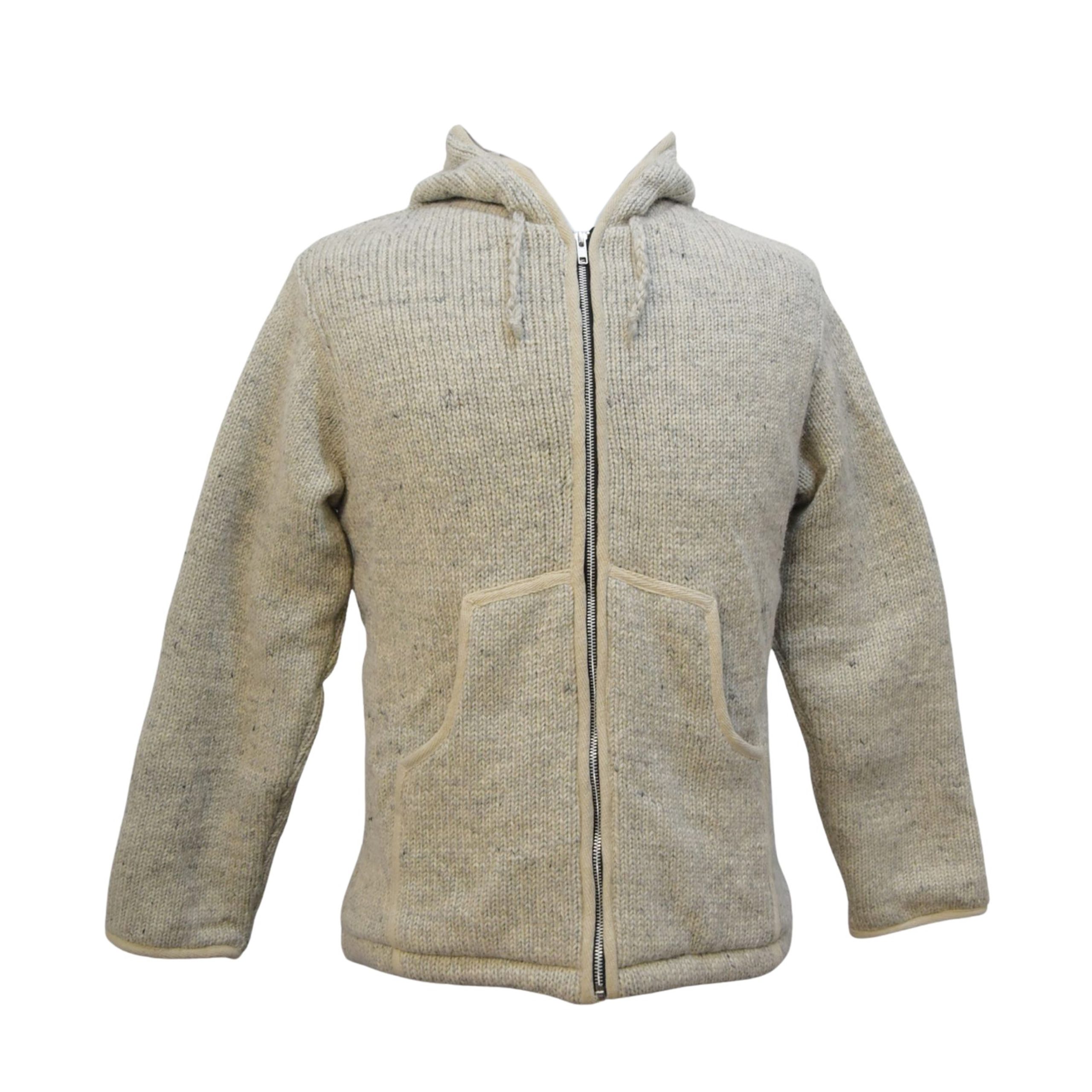 SKA Grey Fleece Wool Hoodie