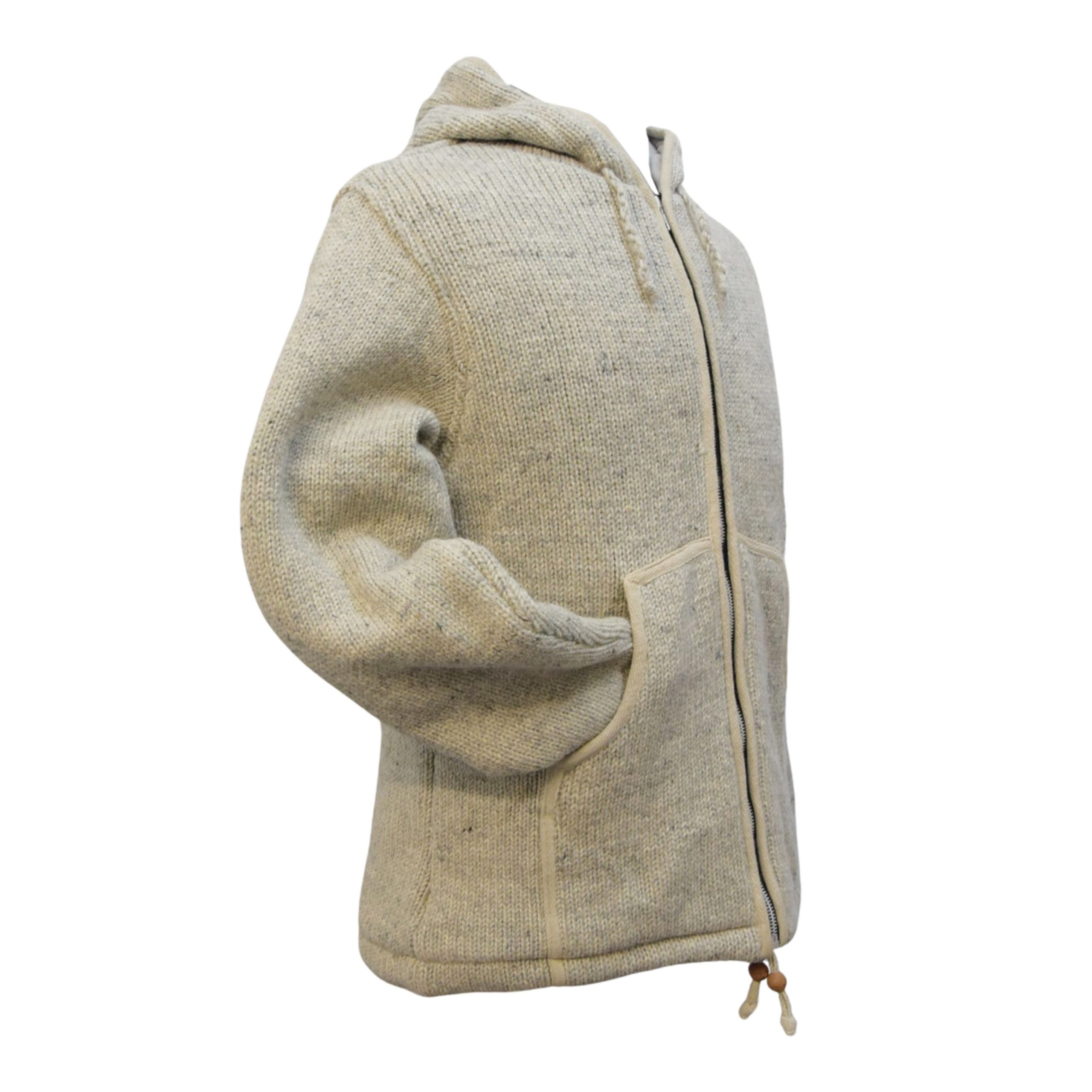 SKA Grey Fleece Wool Hoodie